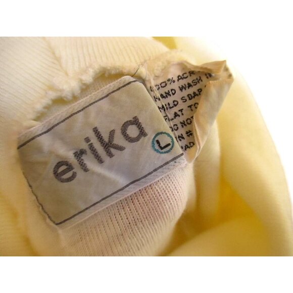 Vintage 1980s Womens Cowl Sweater Large Top Shirt Erica Acrylic Knit Turtleneck - Picture 4 of 4